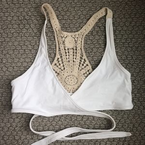 L*Space Wrap Crochet Bikini Top